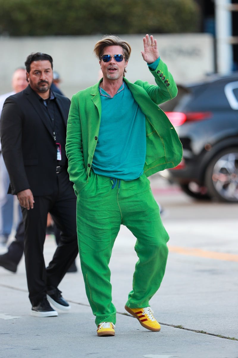 Brad Pitt's Green Suit \